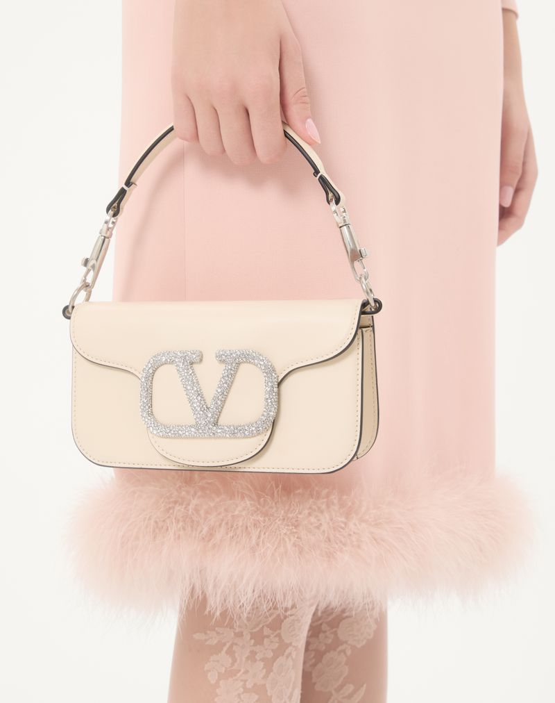 Valentino Garavani Locò lille skuldertaske med juvellogo