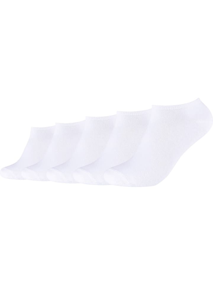 s.Oliver Baumwolle Sneaker-Socken 5 Paar in weiß günstig kaufen