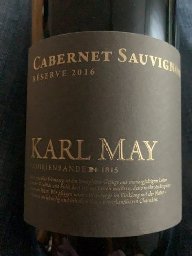 Karl MayCabernet Sauvignon Réserve 2019
