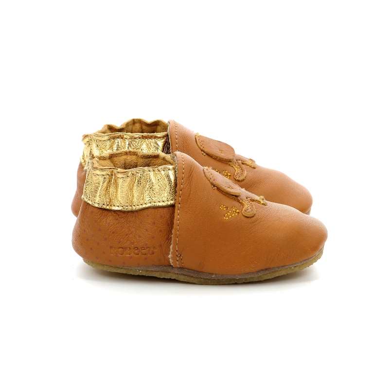 Chaussons cuir tannage vegetal Cuteelefant Crp