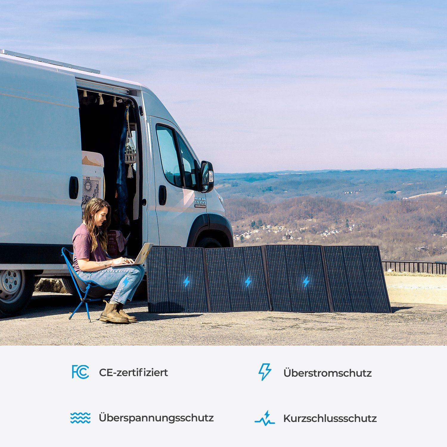 BLUETTI Stromerzeuger AC200MAX+B230 mit 3*PV350, (1-tlg., für Reise)