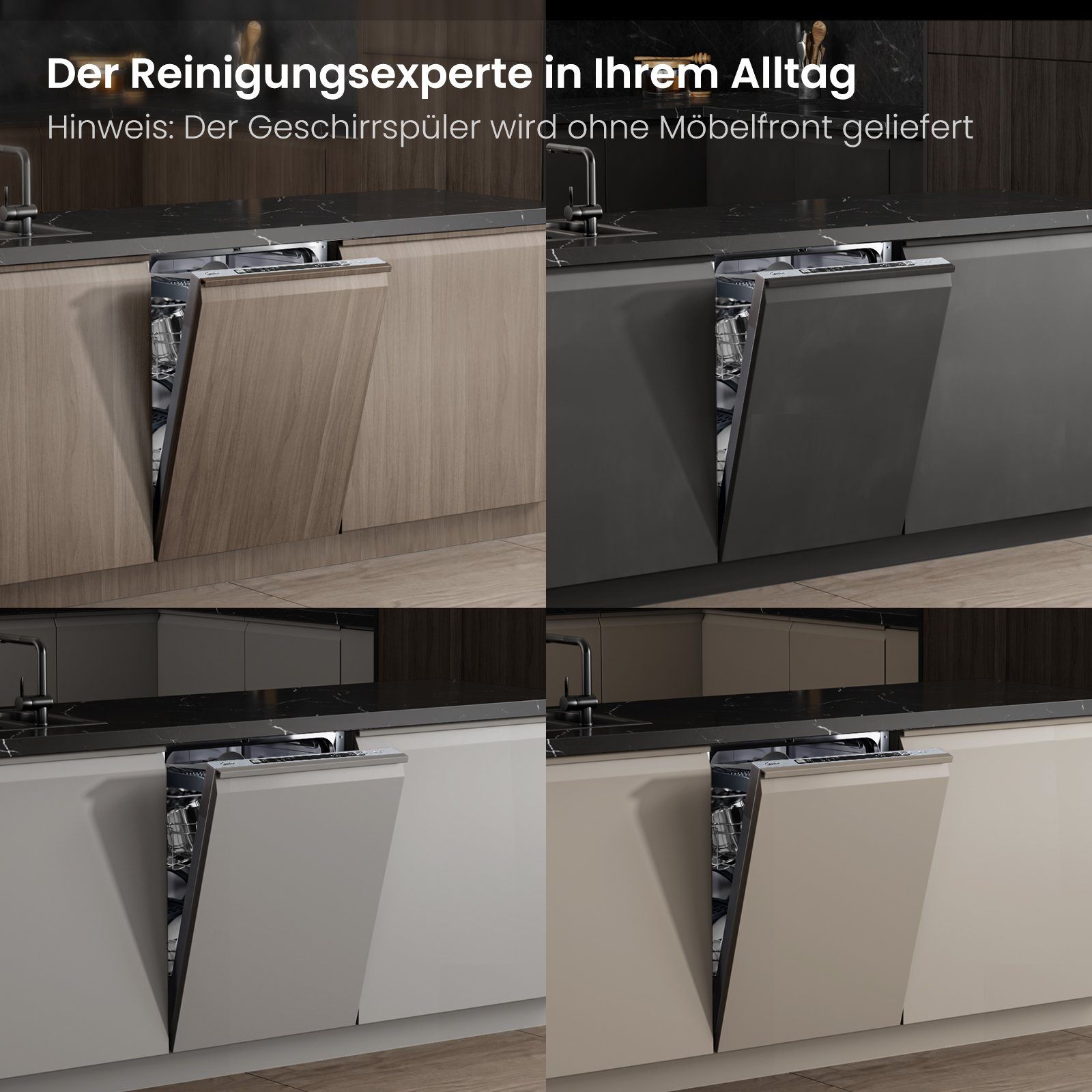 Midea vollintegrierbarer Geschirrspüler, SV 5.14K10C