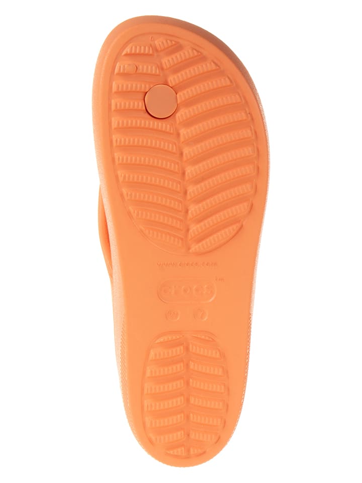 Crocs Zehentrenner in Orange günstig kaufen