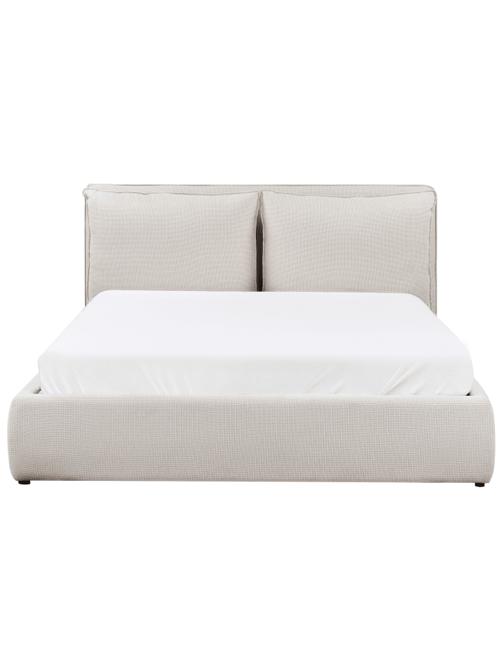 Beliani Doppelbett BAJONNA in Beige - (W) 184 x (H) 102 x (L) 235 cm günstig kaufen onesize