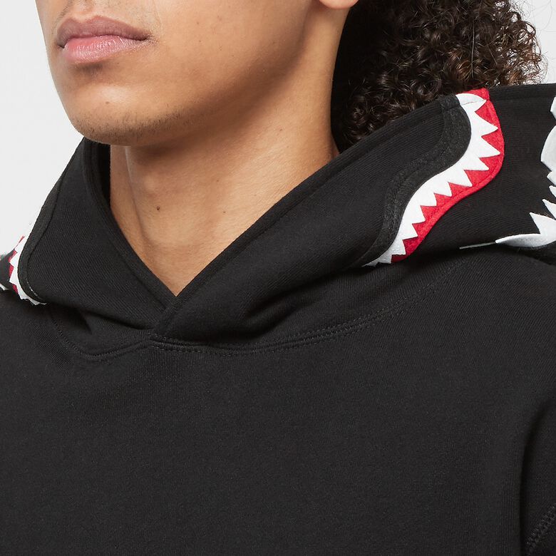 A Bathing Ape Shark Pullover Hoodie black