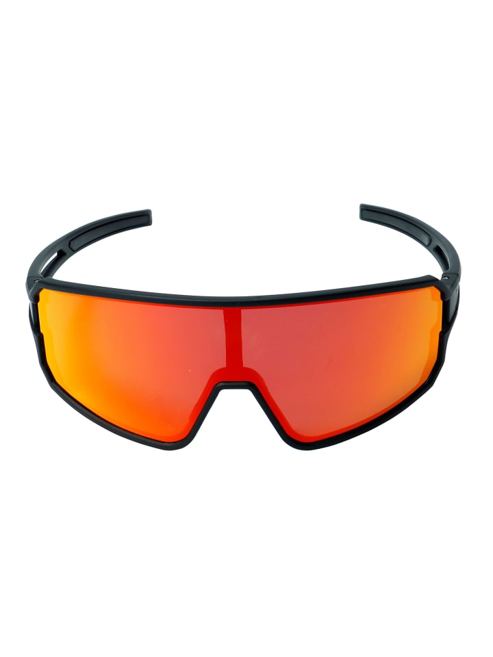 YEAZ SUNWAVE Sport-Sonnenbrille Black/Red in rot günstig kaufen onesize