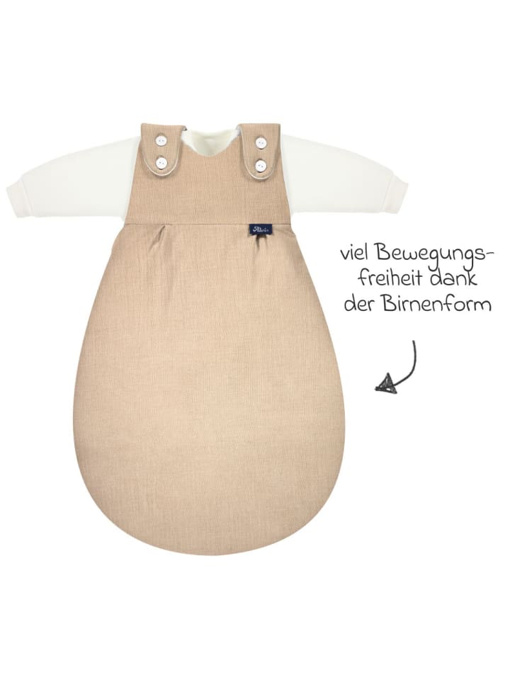 Alvi Schlafsack Baby-Mäxchen 4 Season Mull - Sand-Beige in beige günstig kaufen