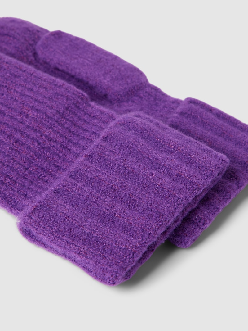 Handschuhe in Strick-Optik Modell 'AIVO' in lila