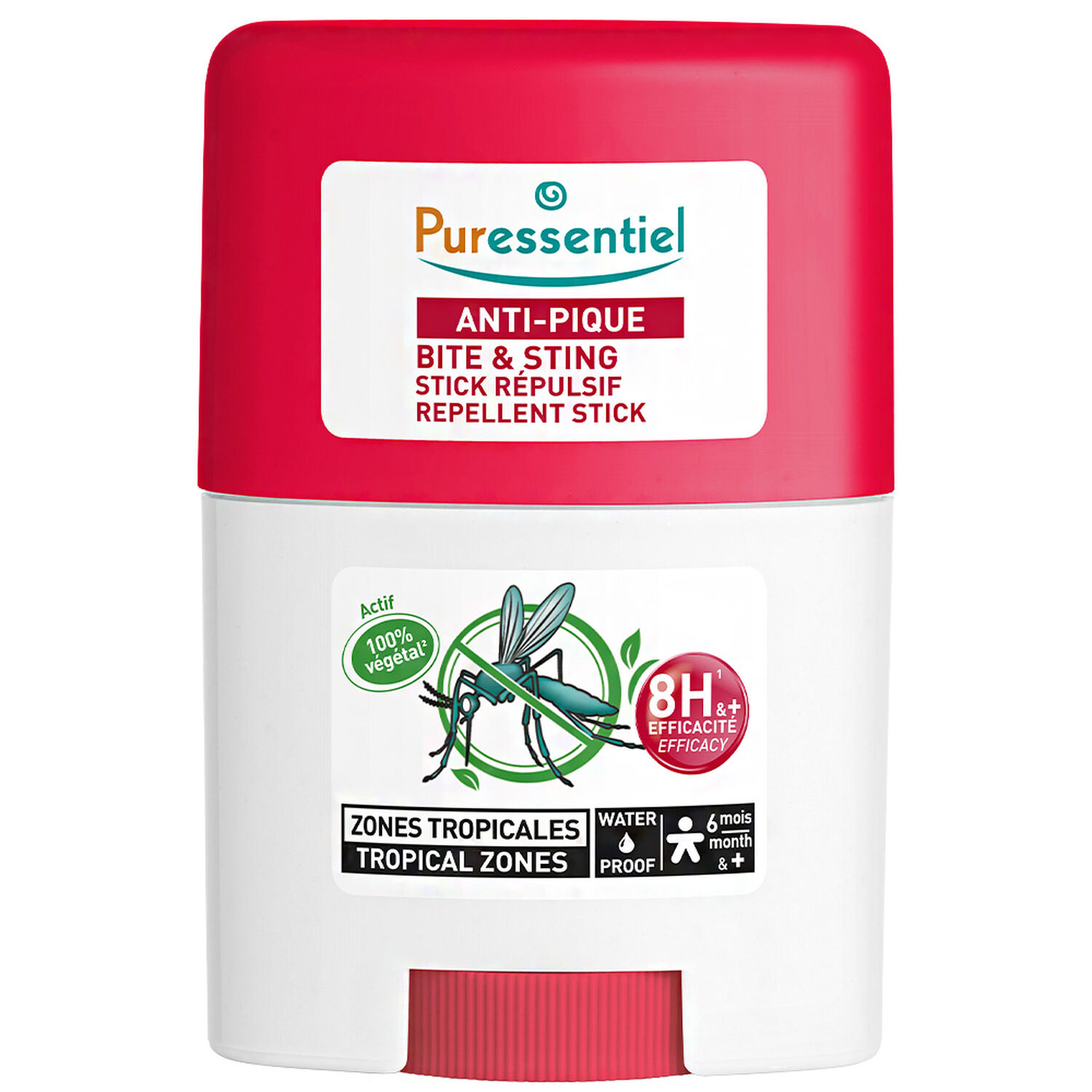 Puressentiel Anti-Pique Stick Répulsif Zone Tropicale Waterproof