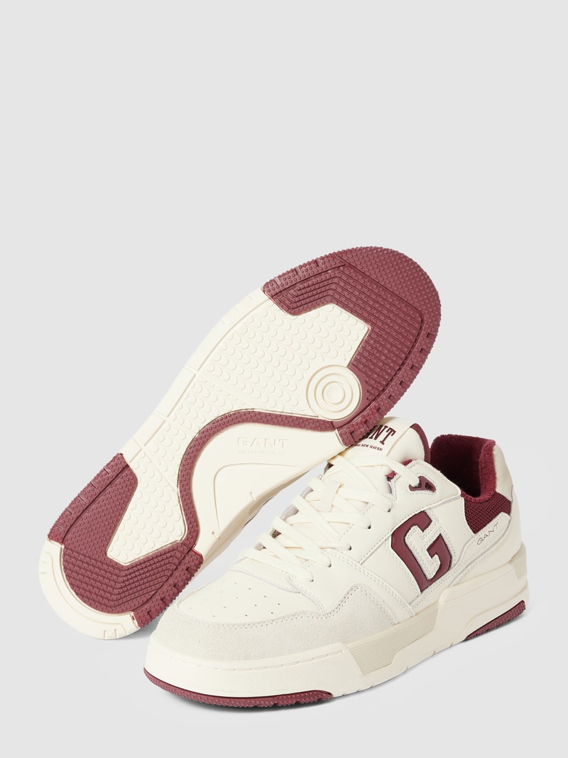 Sneaker mit Label-Details Modell 'Brookpal' in offwhite
