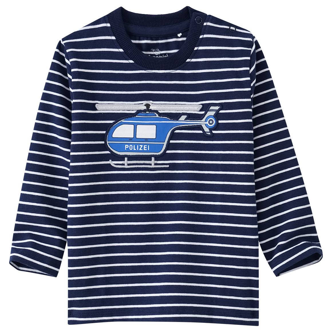Baby Langarmshirt mit Polizei-Applikation