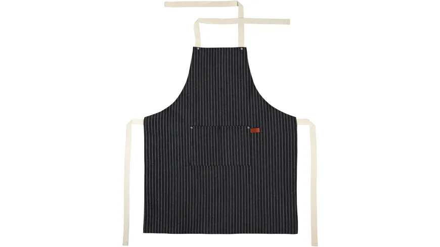 Stuco Schürze Design gestreift Schwarz