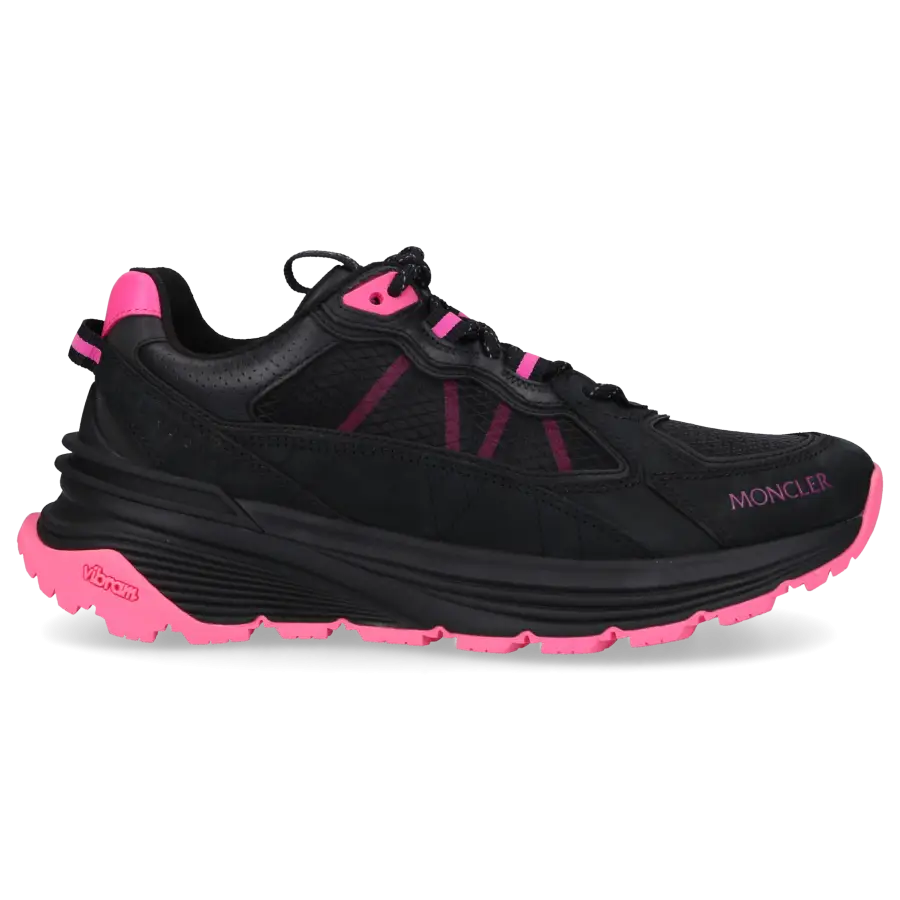 Moncler - Sneaker low LITE RUNNER Kalbsleder - schwarz