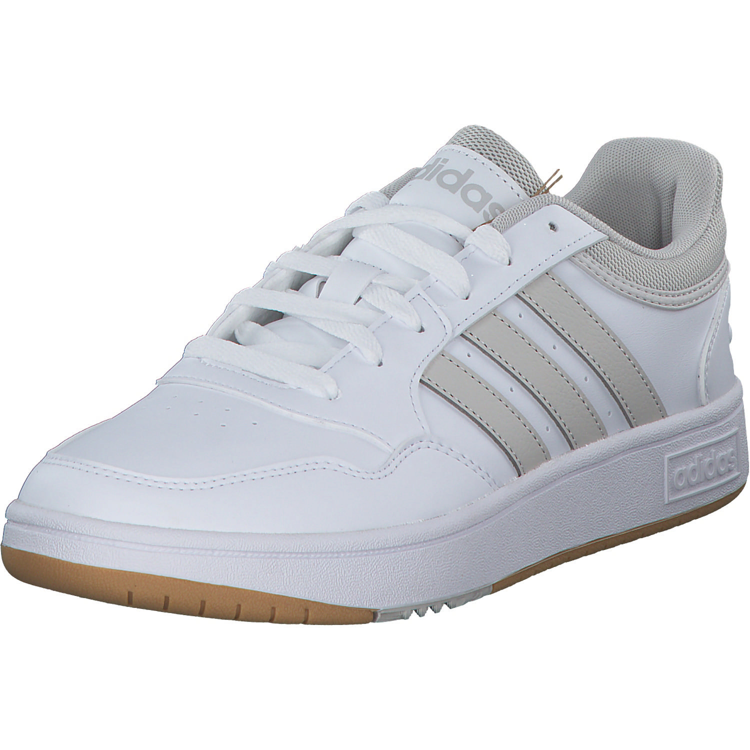 Adidas Hoops 3.0 W, Sneakers Low, Damen, white/crystal white/gum