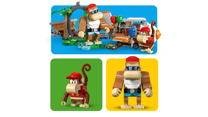 LEGO Super Mario 71425 Diddy Kongs Lorenritt – Erweiterungsset mit Figuren