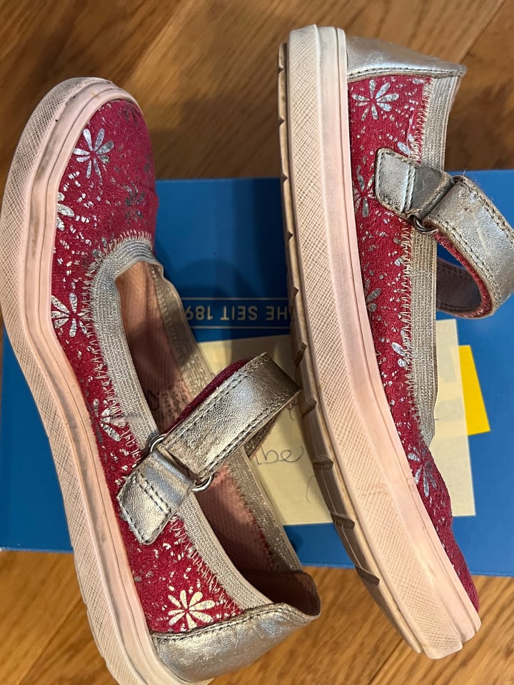 Richter Shoes Leder-Spangenballerinas in Pink günstig kaufen 32