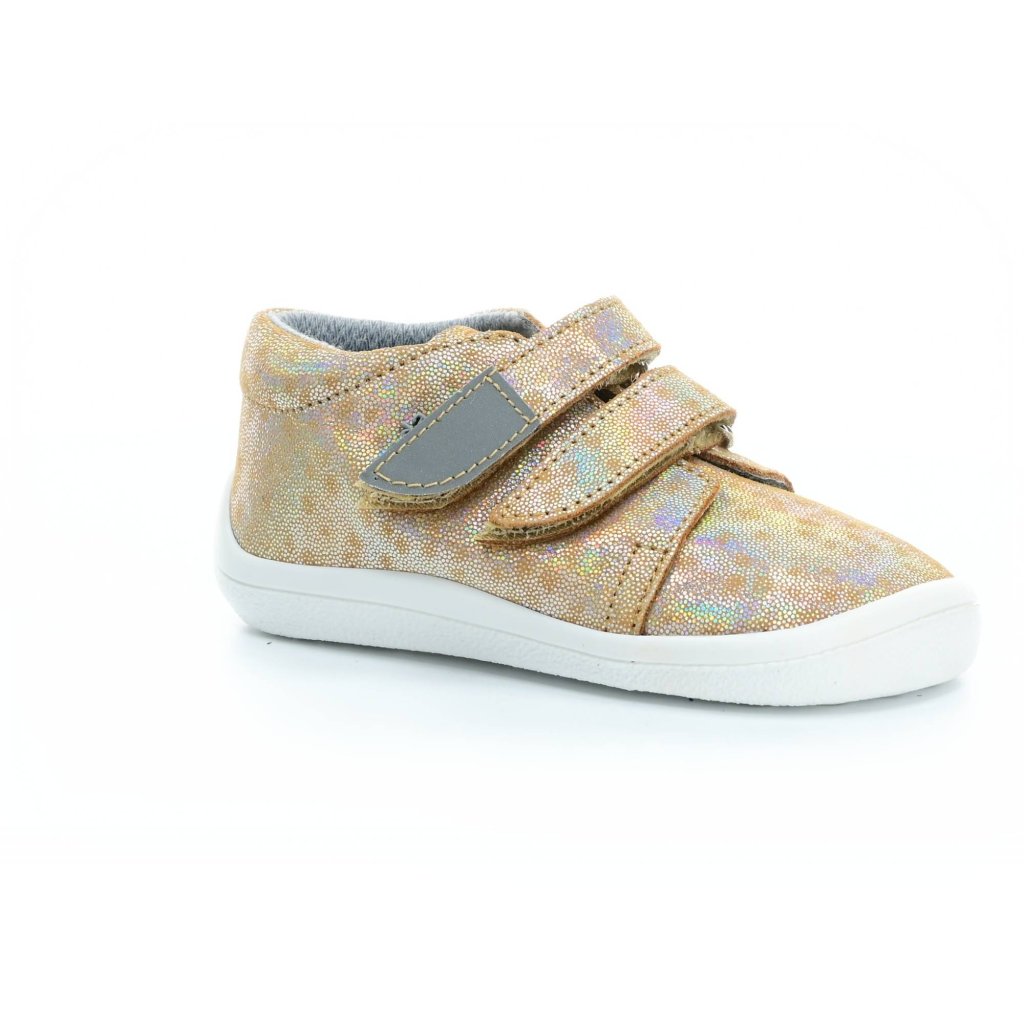 Beda Bella mit Membran (BF 000/W/M/FW) goldene Barfuß-Stiefeletten