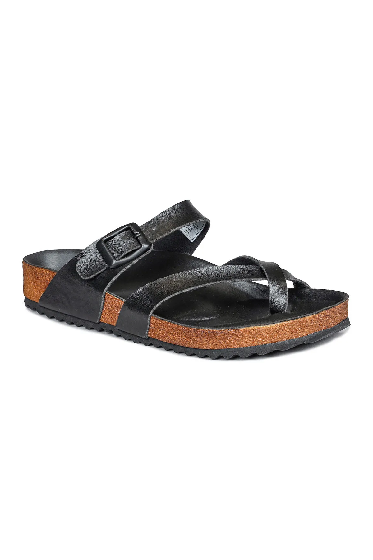 Jump  50008 Schwarze Damen-Flip-Flops mit einer Schnalle