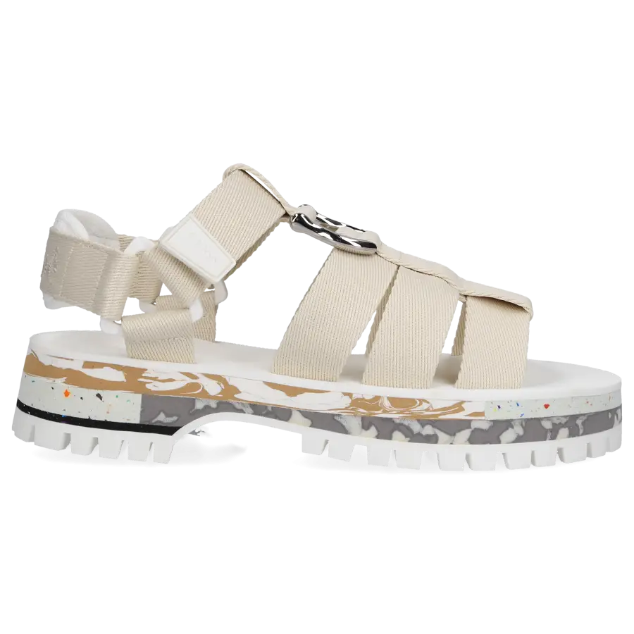 Chloé - Sandalen NIKIE Baumwolle - beige