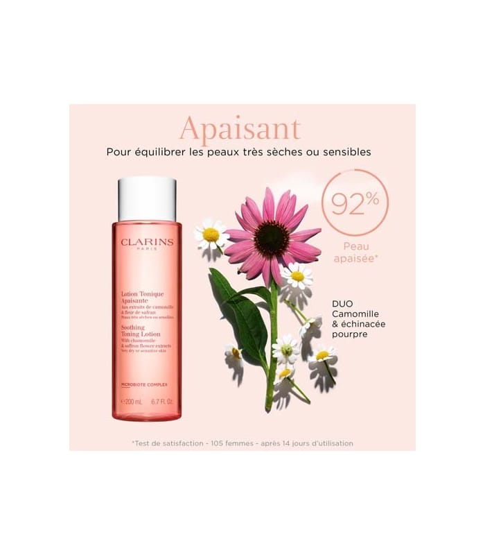 Clarins-LOTION TONIQUE APAISANTE-Aux extraits de camomille & fleur de safran