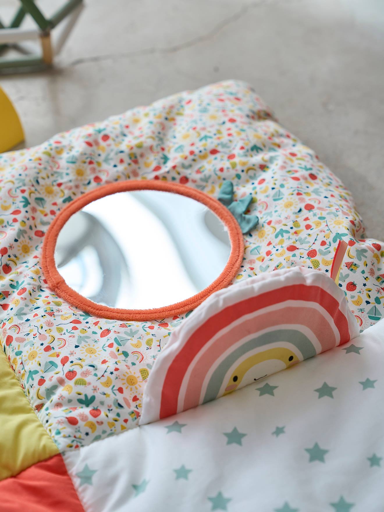 Vertbaudet Baby Activity-Decke - blau/navy sea