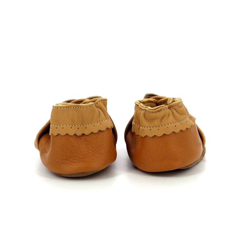 Chaussons cuir tannage vegetal Happy Mood