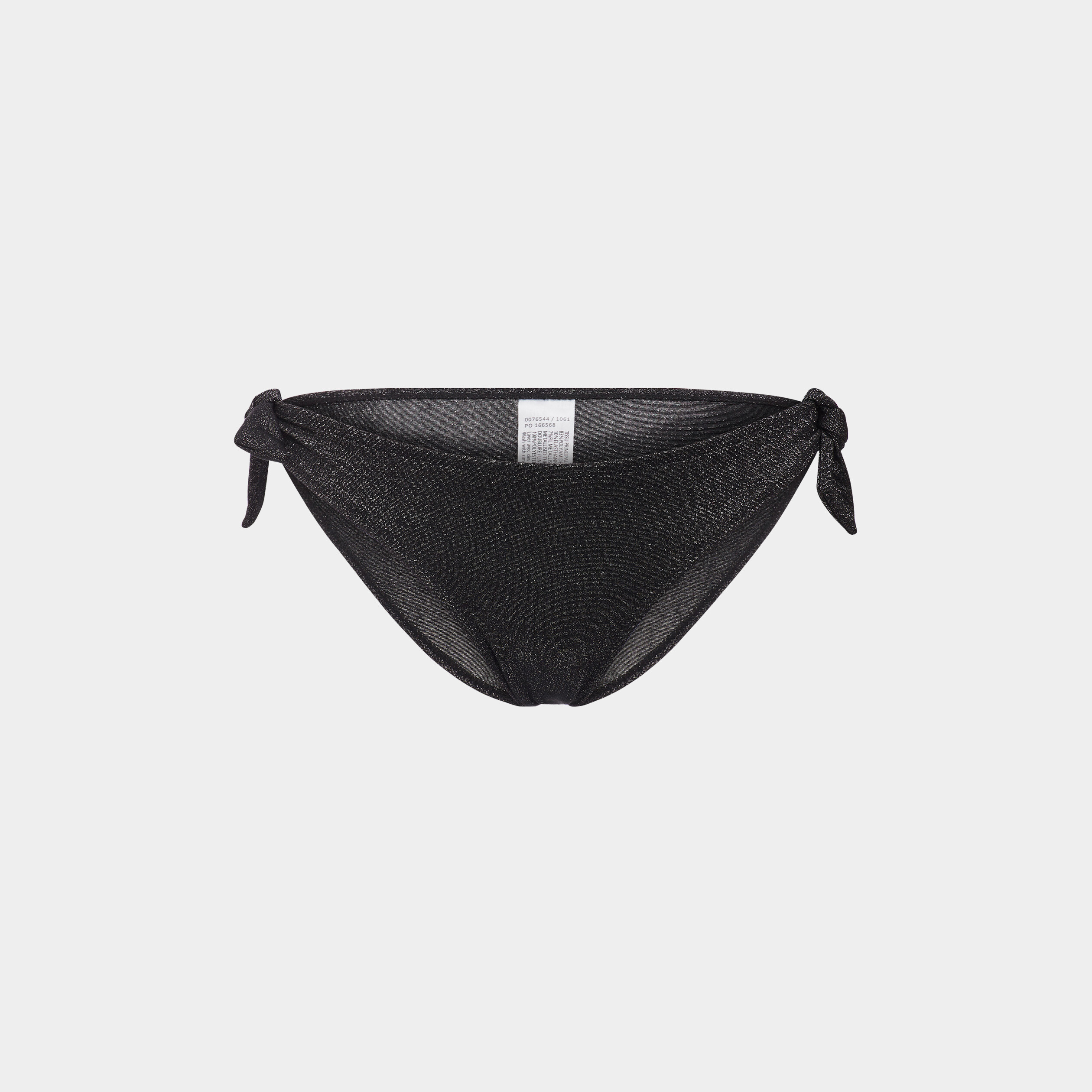 Bas de maillot de bain métallisé noir femme | La Halle