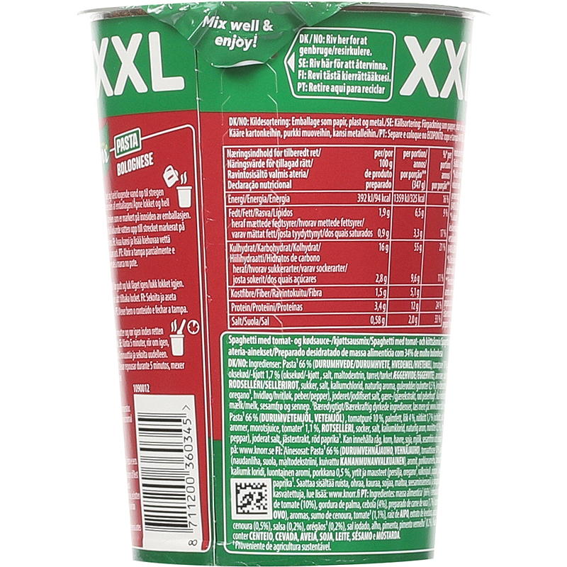 Knorr Bolognese snack pot 88 g Knorr