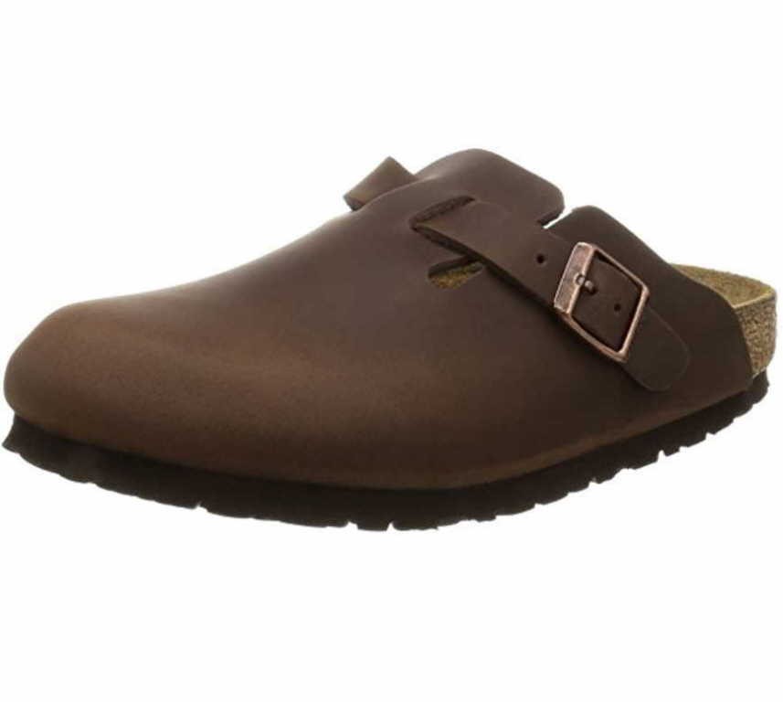 BIRKENSTOCK Komfort Sandalen braun Boston Fettleder