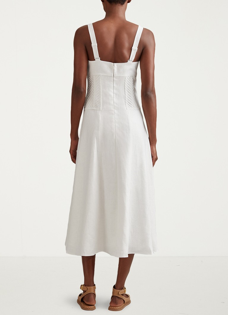Reiss Etta lanena midi haljina