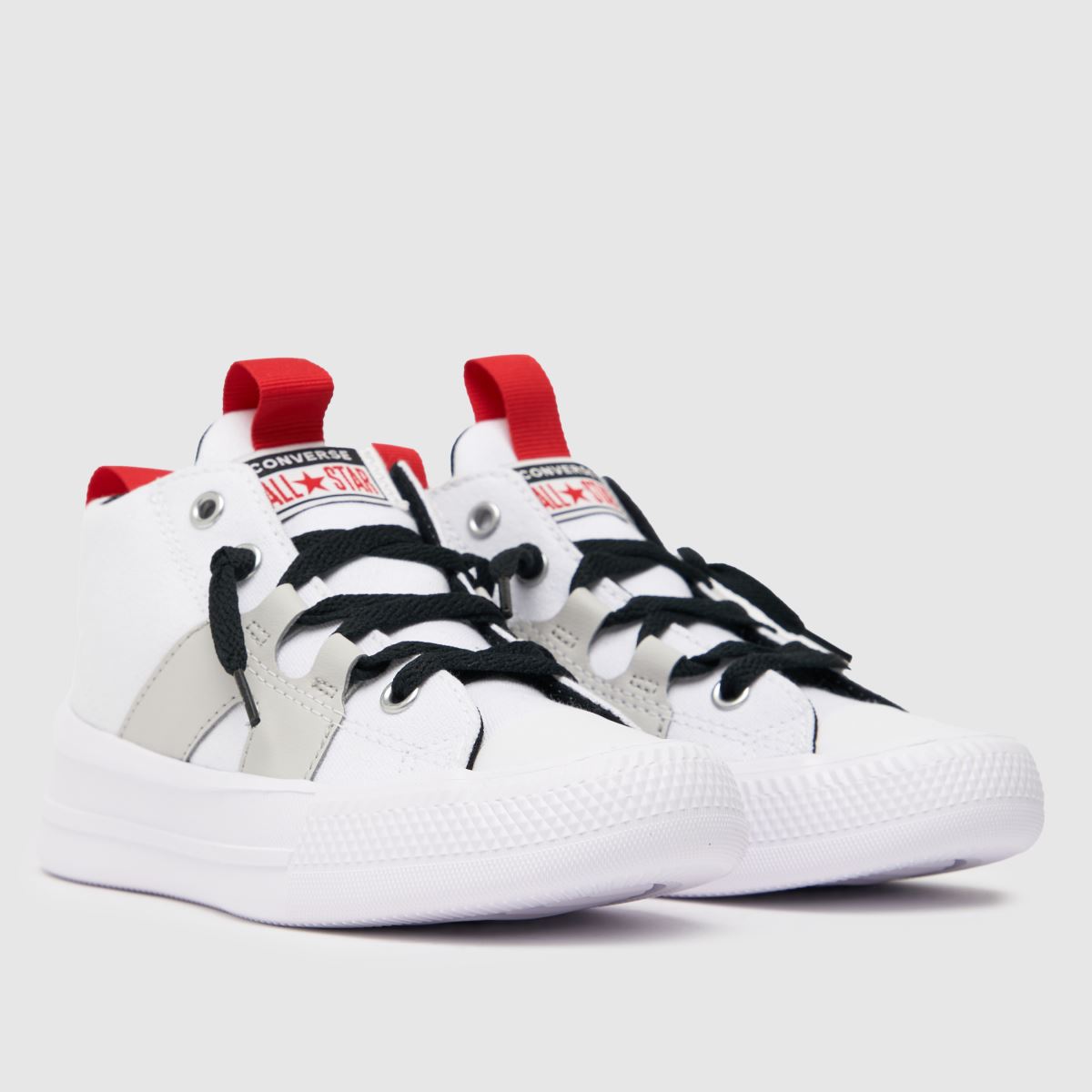 Converse vita och svarta All Star Ultra Color Pop Junior-sneakers