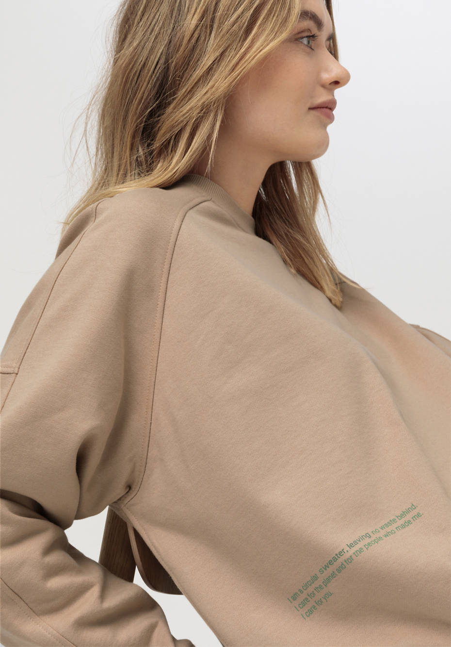 Sweater cradle to cradle aus reiner Bio-Baumwolle