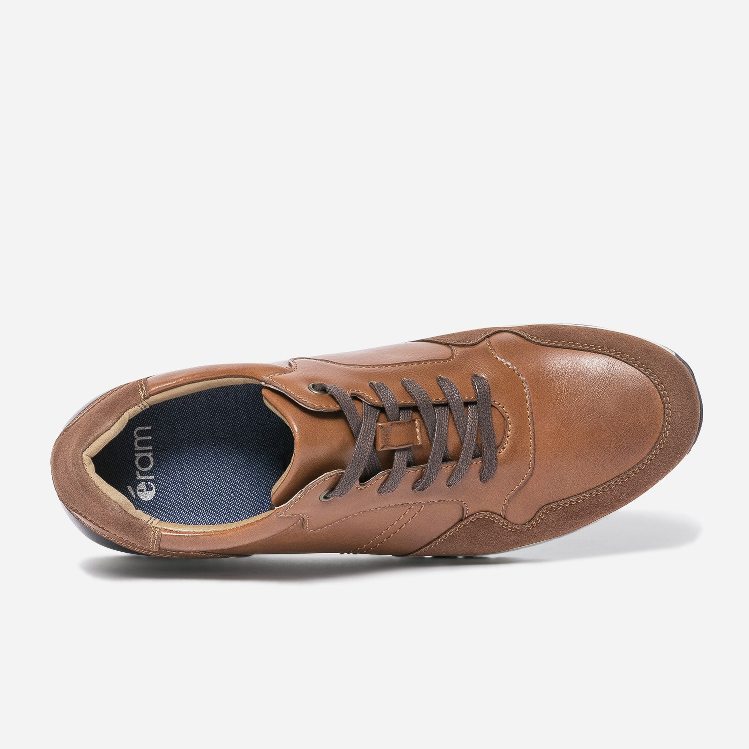 Tennis cognac et marine bi matière