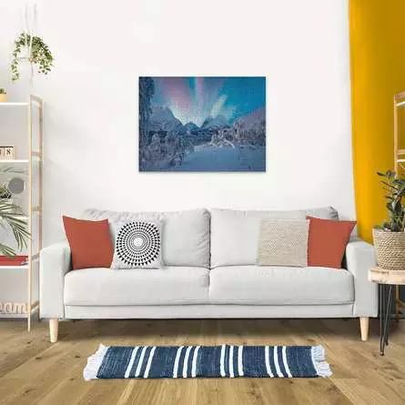 Puzzle 1500 Teile - Wenn die Nordlichter tanzen