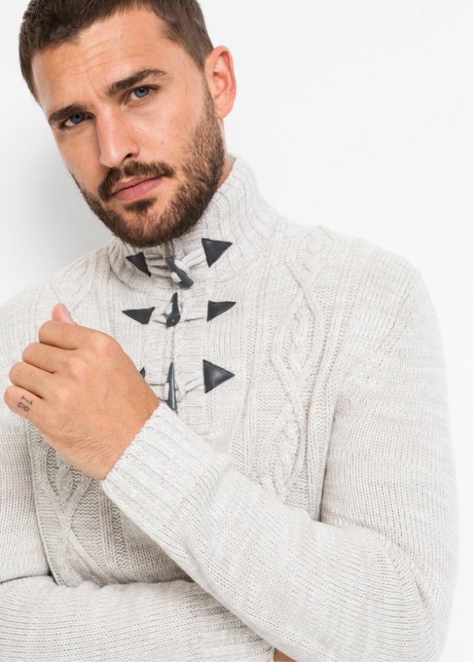 Pullover mit Zopfmuster