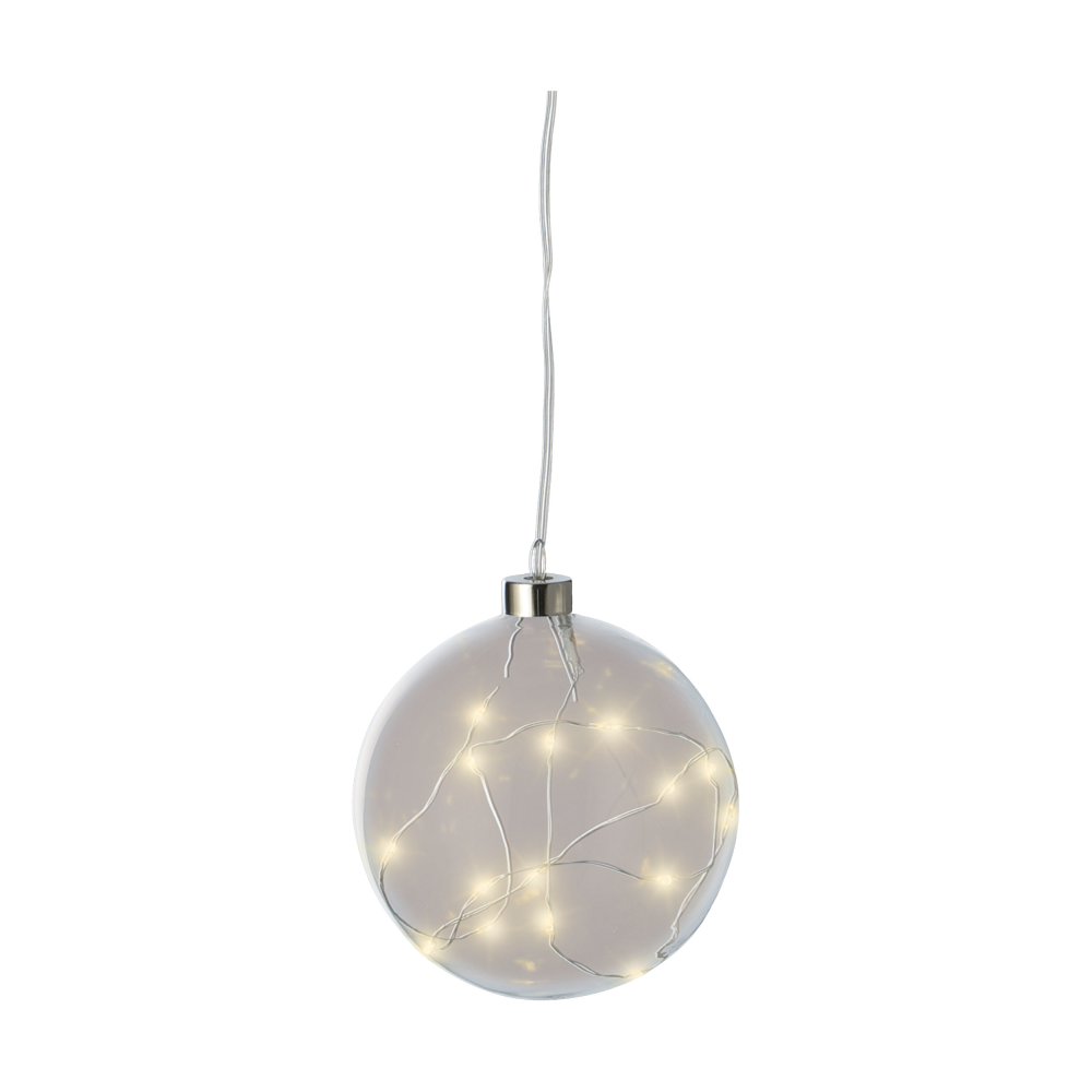 Micro LED Glaskugel am Seil