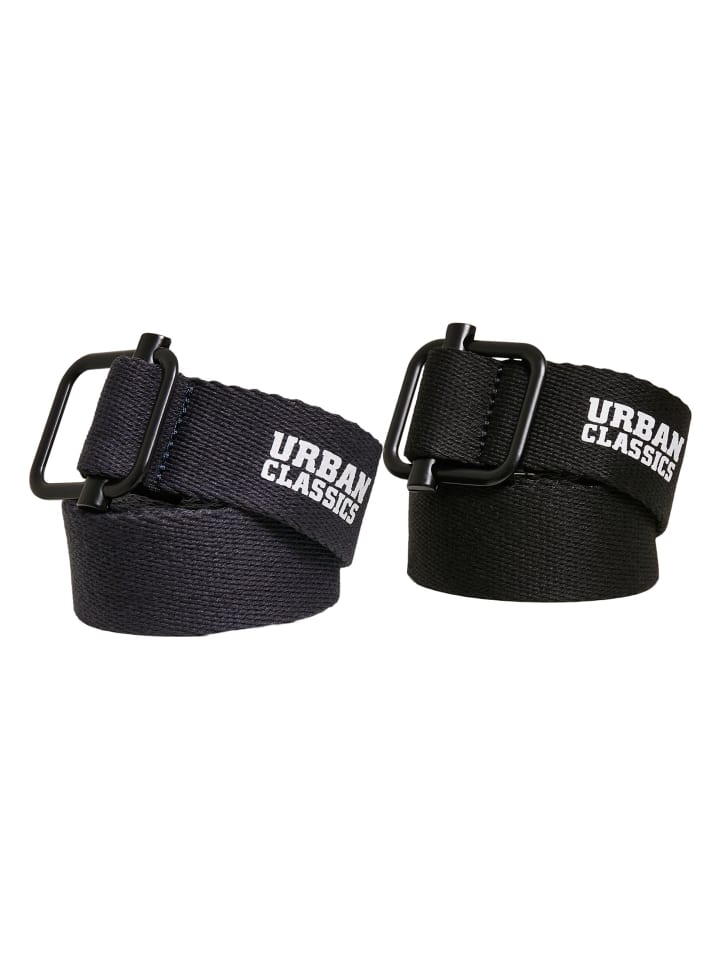 Urban Classics Urban Classics Gürtel in black/navy günstig kaufen S/M