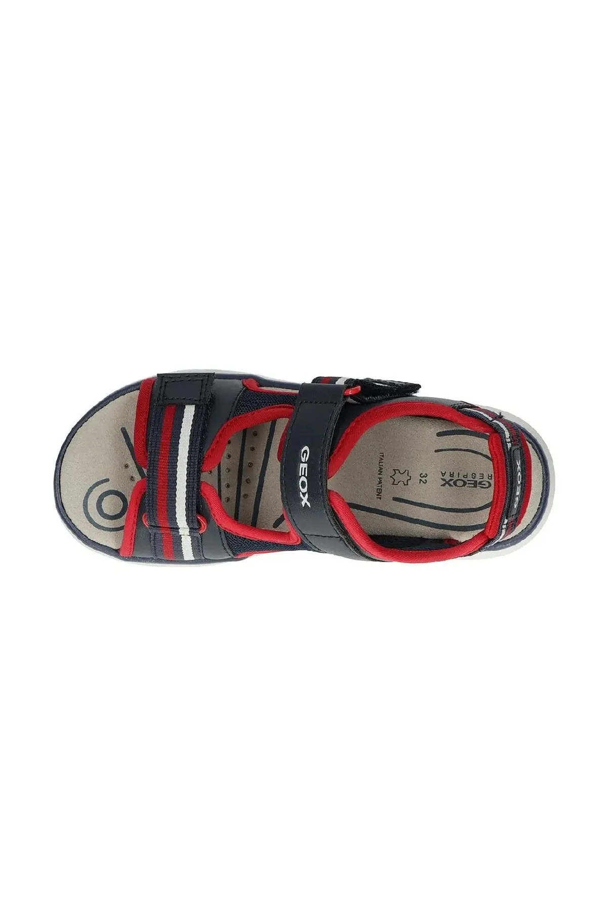 Geox  Sandalette - Dunkelblau - Flacher Absatz