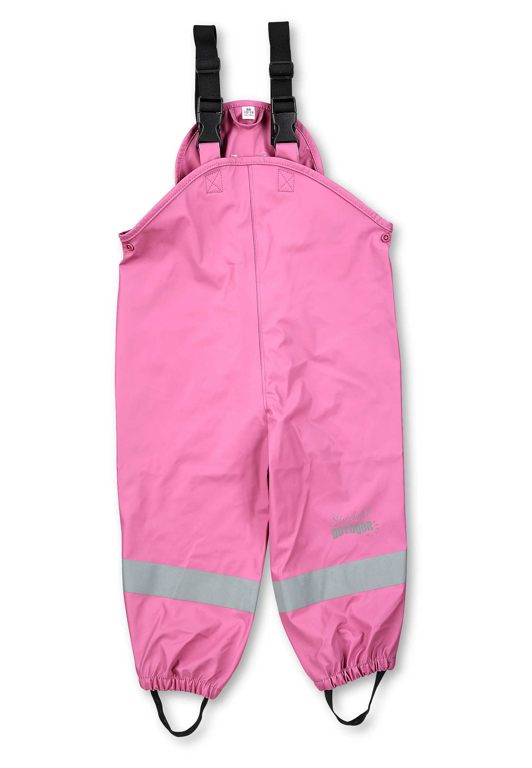 Regenträgerhose ungefüttert mit Reflektoren, uni