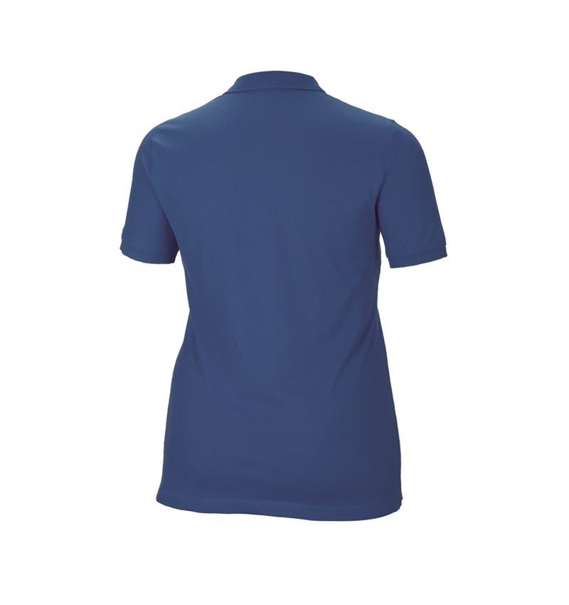 e.s. Piqué-Polo cotton stretch, Damen, plus fit