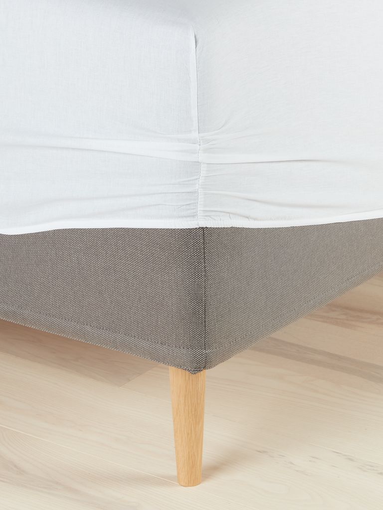Lençol de baixo básico BENTE BENTE 90x200x30cm branco