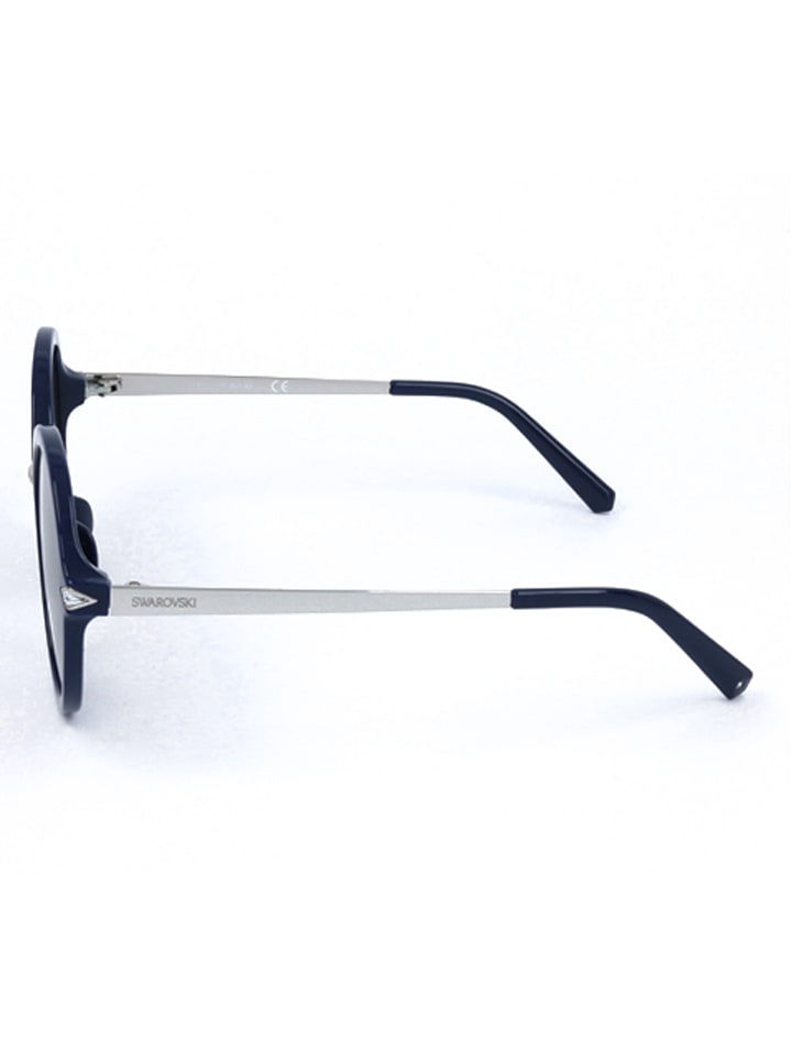 Swarovski Damen-Sonnenbrille in Dunkelblau-Silber/ Grau günstig kaufen 54