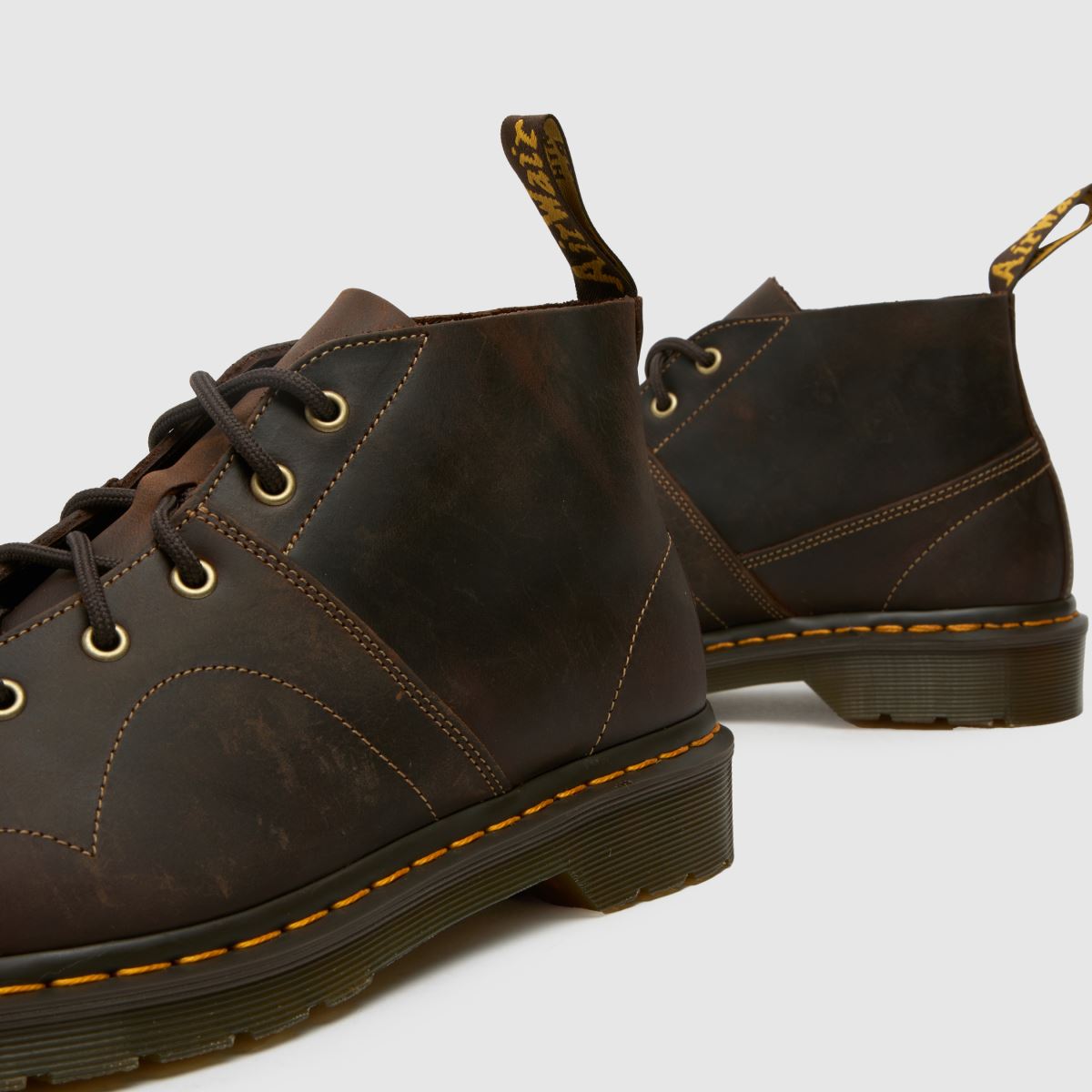 Dr Martens – Mörkbruna Church Monkey-stövlar