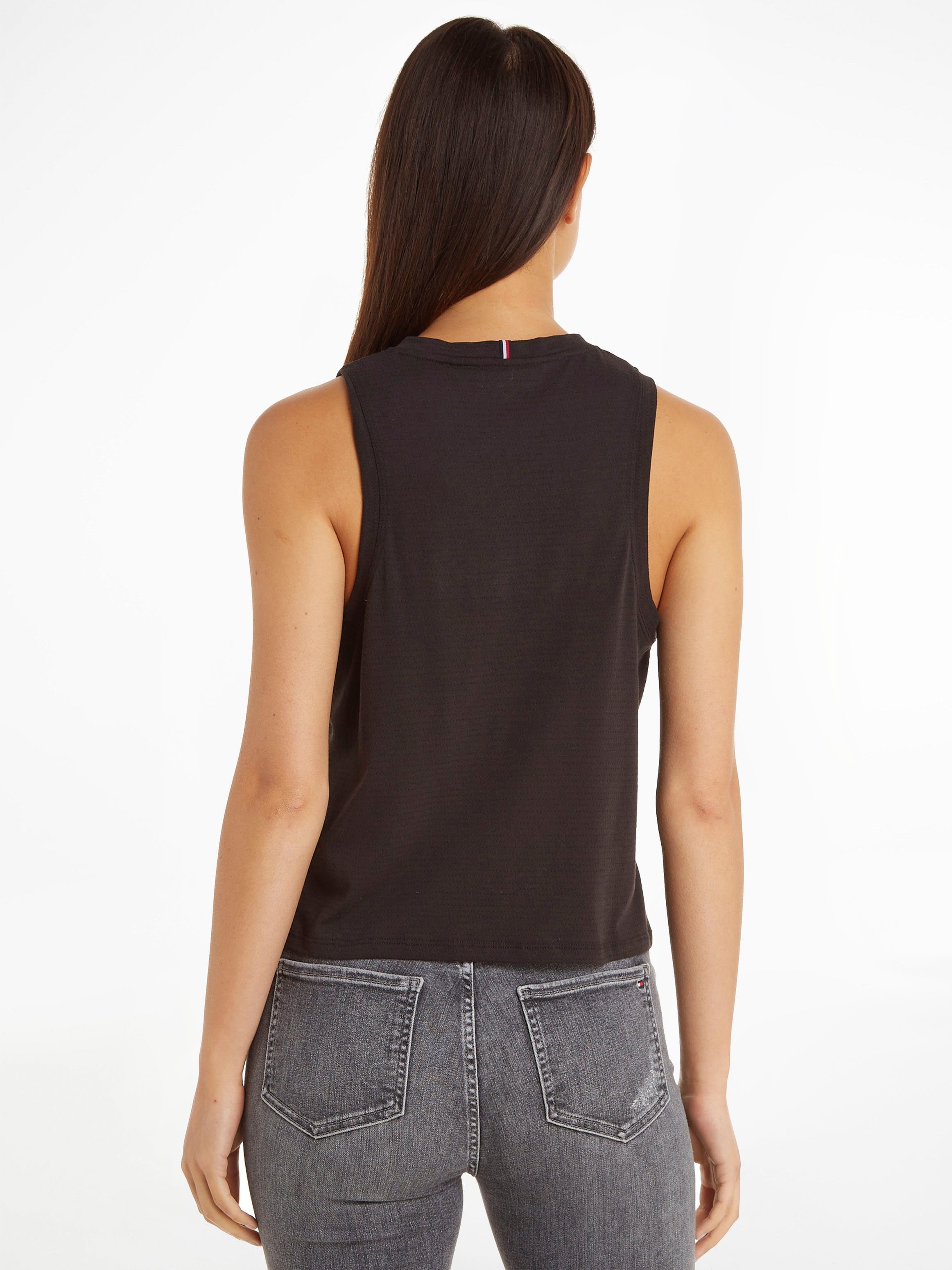 Tommy Hilfiger Sport Sporttop PERFORMANCE MESH RACER TANK mit Tommy Hilfiger Sport Logo-Flag
