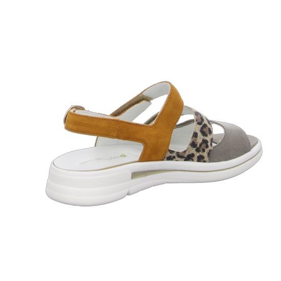 WALDLÄUFER Klassische Sandalen taupe BUFA LEOFIORE VELOUR