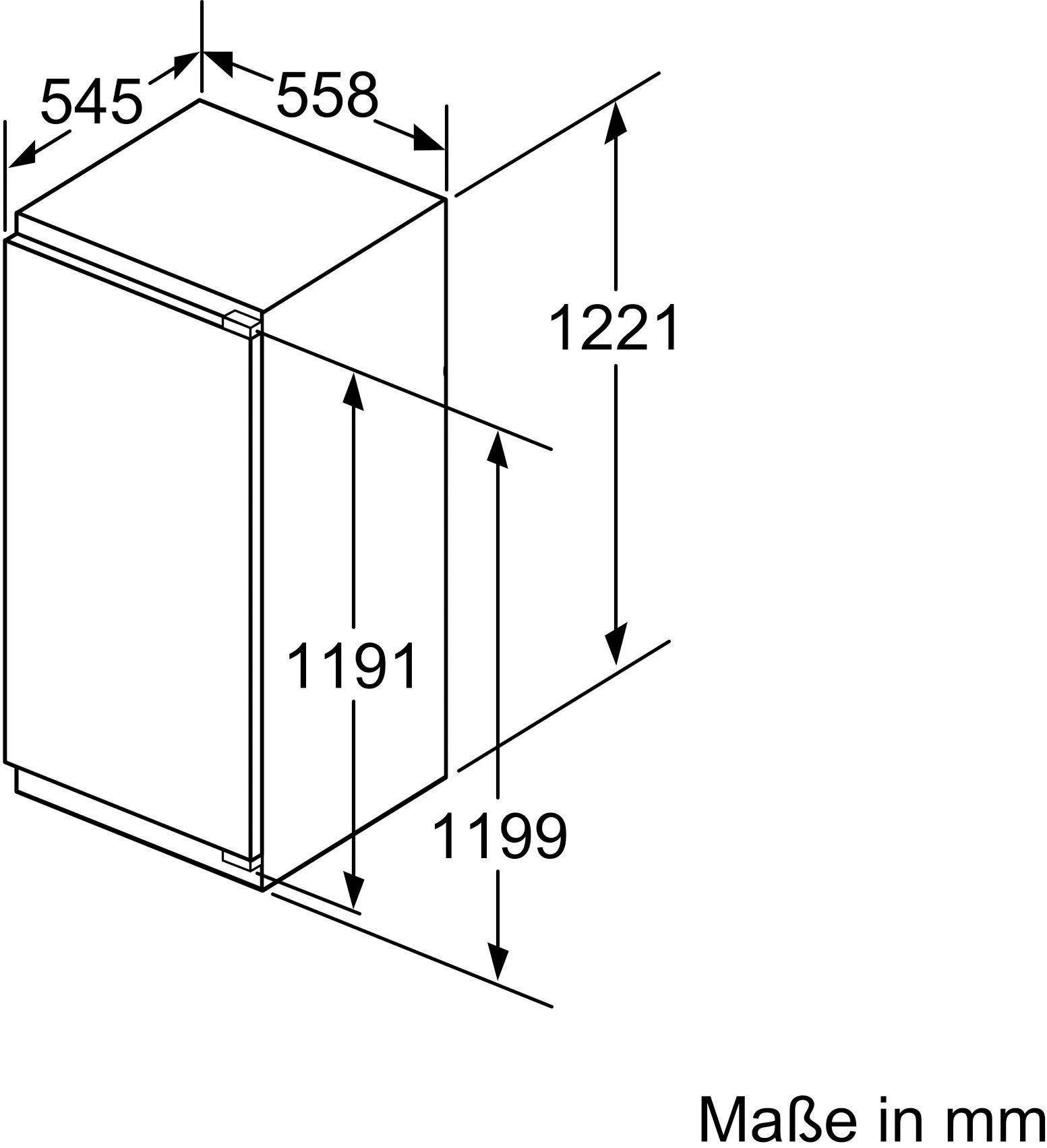 SIEMENS Einbaukühlschrank iQ700 KI41FADE0, 122,1 cm hoch, 55,8 cm breit