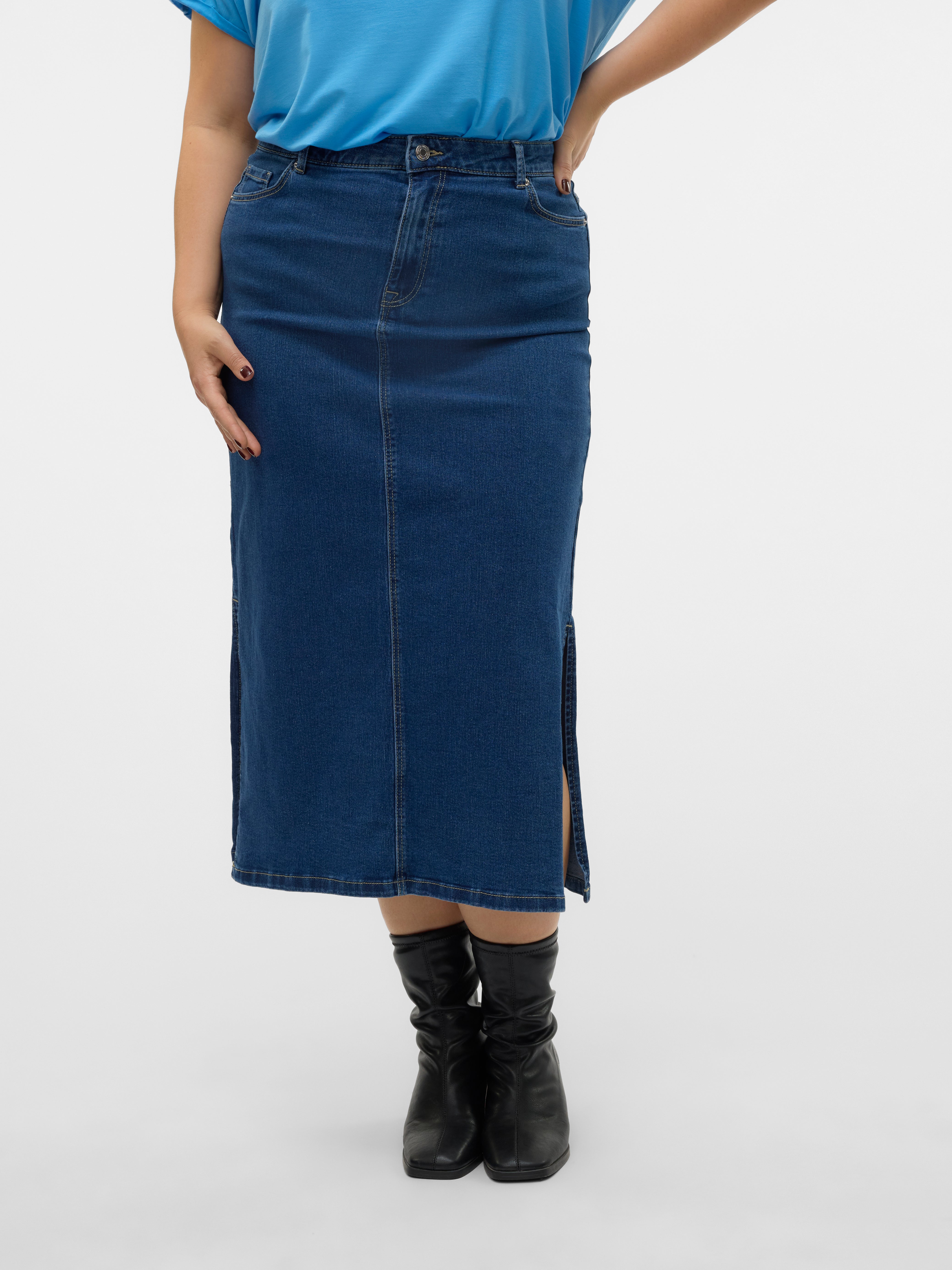 VMCSERENA Hohe Taille Langer Rock