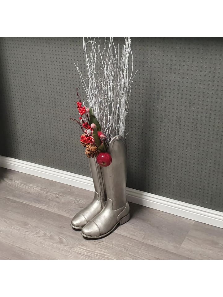 Ambiente Haus Reitstiefel in Antiksilber günstig kaufen onesize