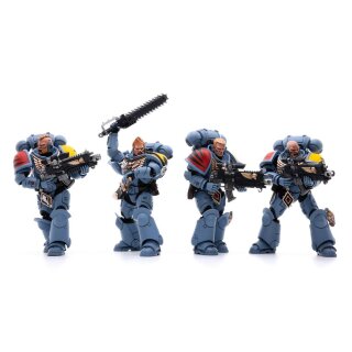 Warhammer 40k Actionfiguren 4er-Pack 1/18 Space Wolves Battle Hunters 12 cm