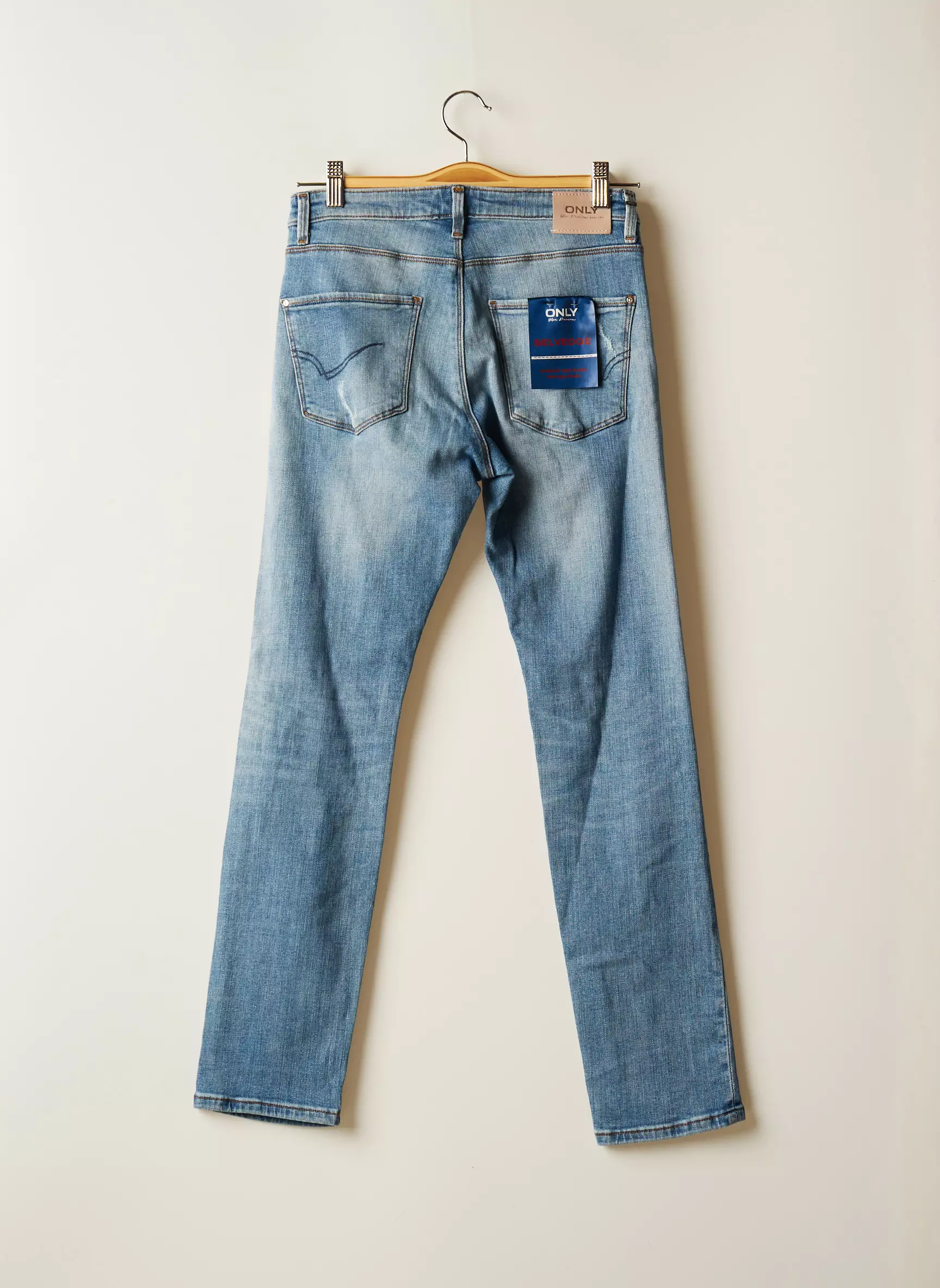 Only Jeans Coupe Slim Femme couleur bleu